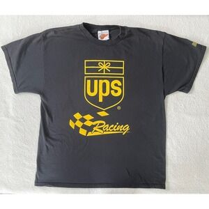 Vintage Dale Jarrett #88 Winners‎ Circle Tag UPS Racing NASCAR Tshirt Size XL